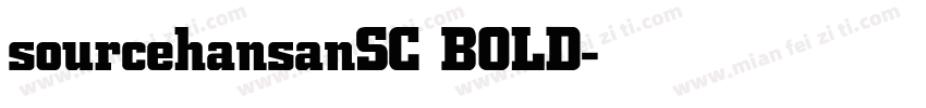sourcehansanSC BOLD字体转换